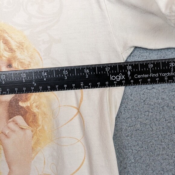 Taylor Swift Fearless Concert Tour Cream Light Yellow Womens Small 2009 Rare - Picture 4 of 8